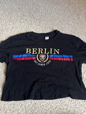 H&M Black "Berlin" Graphic T‑Shirt